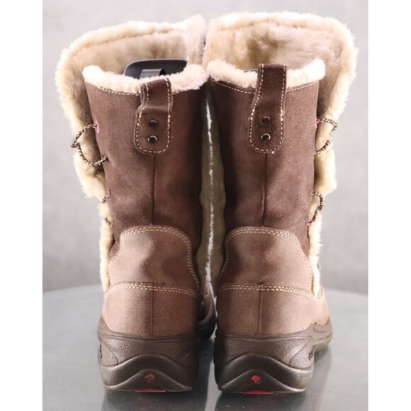 Columbia Delancey Women's Water Resistant Winter Boots Size 6 Faux Fur Suede - Picture 7 of 13